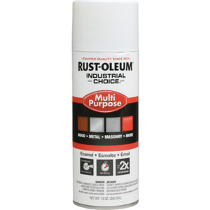 12 Ounce Rust-Oleum Industrial Choice Enamel Gloss Spray Paint - White