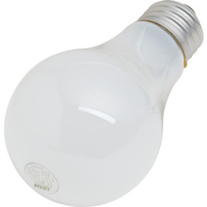 Halogen Bulb Value Light 43W A19 Medium Base White 24/Pk