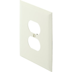 Jumbo Single Duplex Receptacle Wall Plate - Ivory - Package Of 20