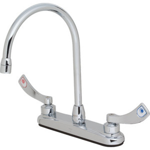 Moen Commercial Kitchen Faucet Chrome Two Handle