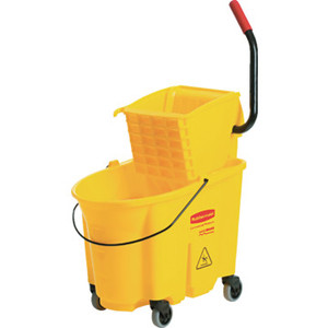 Rubbermaid 26 Qt Side Press Mop Bucket And Wringer