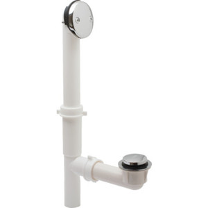 Bath Waste Plastic Tubular Tip Toe White PVC