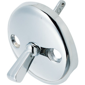 Bathtub Overflow Plate Trip Lever Chrome Finish Coil Spring Mechanism