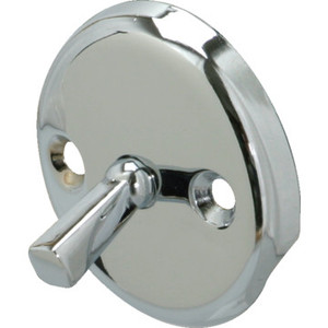 Bathtub Overflow Plate Trip Lever Chrome Finish Spring Clip Mechanism