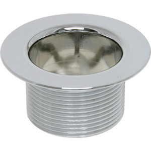 Drain Insert 10-24 Coarse Thread Chrome Plated Metal