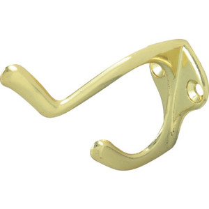 Cast Brass Coat And Hat Hook