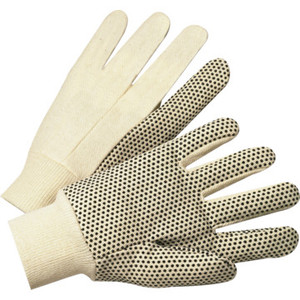 Glove Large General Purpose PVC Dotted Canvas