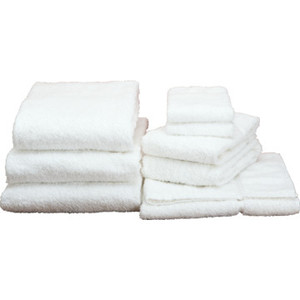 Basic Cotton Bath Towel Cam 20x40 5 Lbs/Dozen White Package Of 12
