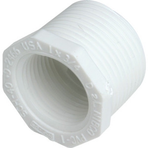 PVC Bushing Schedule 40 - 3/4" x 1/2" - MIP x FIP