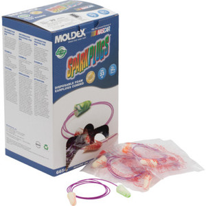 Moldex Sparkplugs Earplugs Corded - Package Of 100 Pair
