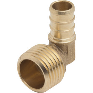 Sharkbite PEX/Barb Fitting 90# MIP Elbow 1/2 x 1/2