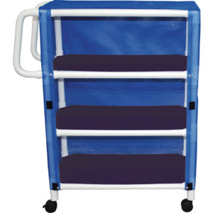 MJM Linen Cart Three-Shelf Royal Blue