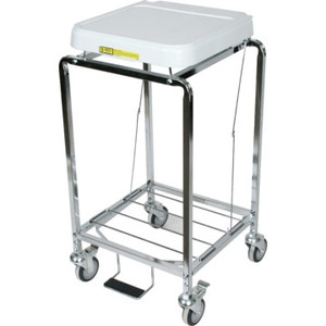 R and B Wire Tubular Hamper With Foot Pedal Single