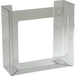 Glove Box Holder Acrylic Double Horizontal Orientation