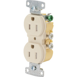 15 Amp Tamper Resistant Duplex Receptacle - White