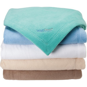 WynRest Fleece Blanket Full 80x90 Pearl Case Of 4
