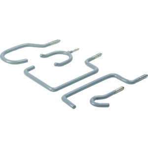 Assorted Vinyl Coated Storage Hooks Package Of 10