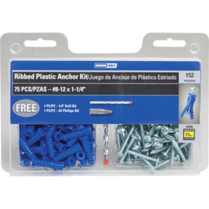 152-Piece Plastic Anchor Kit