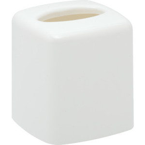 Lacquerware White Boutique Tissue Box