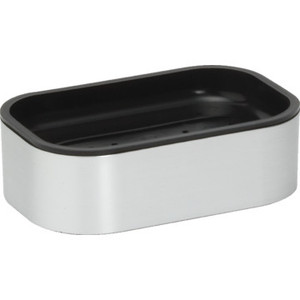 Contempo Brushed Silver Soap Dish