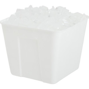 3 Qt. Square Ice Bucket, No Handles White 36/Pkg