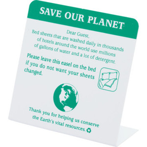Conservation Save Our Planet Do Not Change Sheets Easel Case of 50
