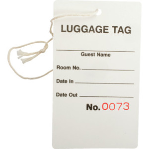 Luggage Tag Guest Check Package Of 1000