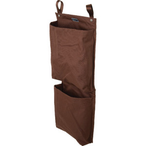 2 Pocket Housekeeping Cart Caddy Brown