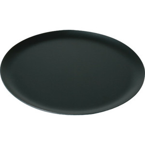 Glamour Leatherette Round Tray Black