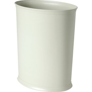 13 Quart Plastic Trash Can Bone