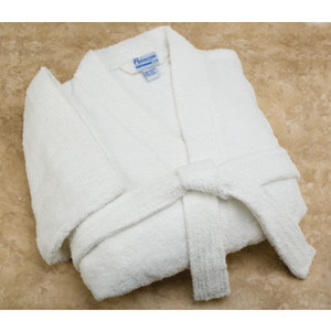 Terry Robe Kimono 12 Ounce 48" Length 64" Sweep White