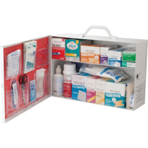 2 Shelf Industrial First Aid Cabinet