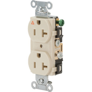 20 Amp Isolated Ground Receptacle Ivory