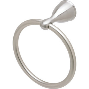 Seasons Anchor Point Brushed Nickel Towel Ring