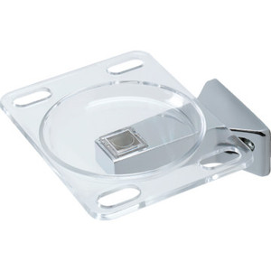 Plastic Chrome Toothbrush Holder Exposed Screw Mount