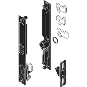 Flush Sliding Glass Door Handle Black
