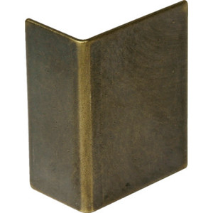 Door Edge Guard 1/2" x 1-3/16" Antique Brass, Package of 5