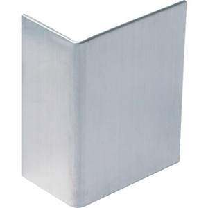 Door Edge Guard 1/2" x 1-3/16" Satin Chrome, Package of 5