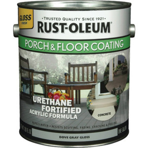 1 Gallon Rust-Oleum Urethane Gloss Porch And Floor Coating - Pewter
