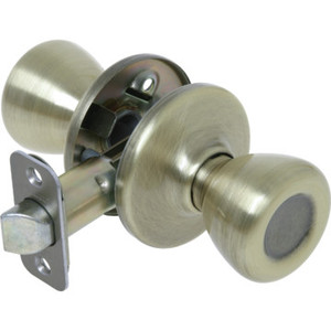 Kwikset Tylo Passage Knob Antique Brass