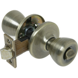 Kwikset Tylo Privacy Knob Antique Brass