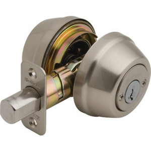 Kwikset SmartKey Double Cylinder Deadbolt Satin Chrome