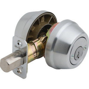 Kwikset SmartKey Double Cylinder Deadbolt Satin Nickel