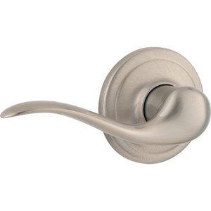 Kwikset Tustin Left Hand Dummy Lever Satin Nickel