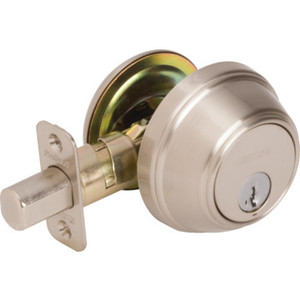 Kwikset Key Control Deadbolt With SmartKey Satin Nickel