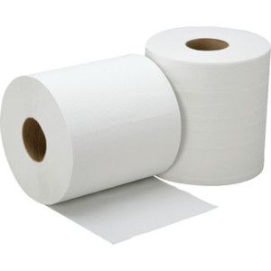 Continuous Roll Paper Towel, 8"W x 600'L, White
