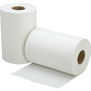 Continuous Roll Paper Towel, 8"W x 350'L, White