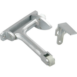 Solid Brass Panic Door Coordinator Satin Chrome