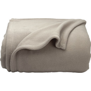 Fleece Blanket King 102x90 Tan Case Of 10