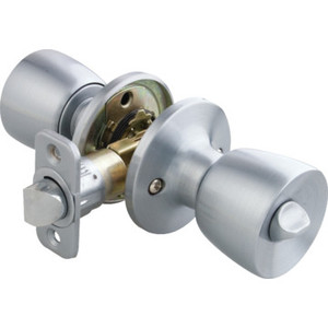 Shield Security Tulip Privacy Knob Satin Chrome